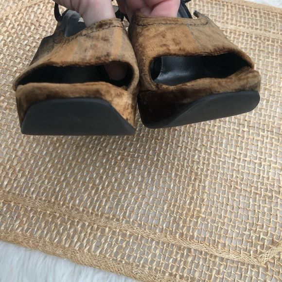 Prada Velvet Wedge Sandals - Picture 11 of 15